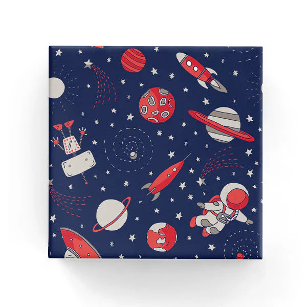 Space Wrap Navy Taupe Red
