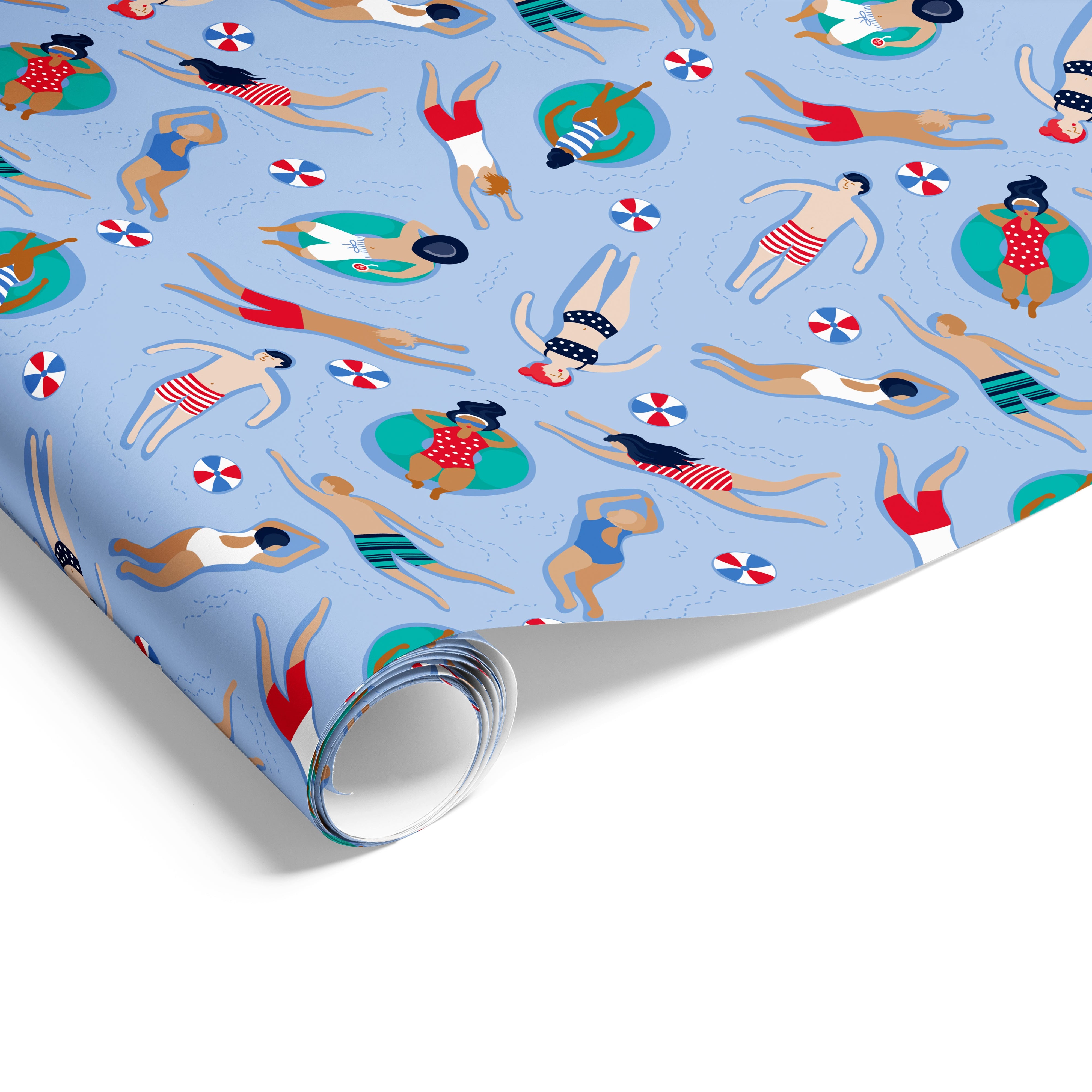 Swimmers Wrap Blue