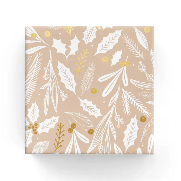 Mistletoe Wrap Beige Gold