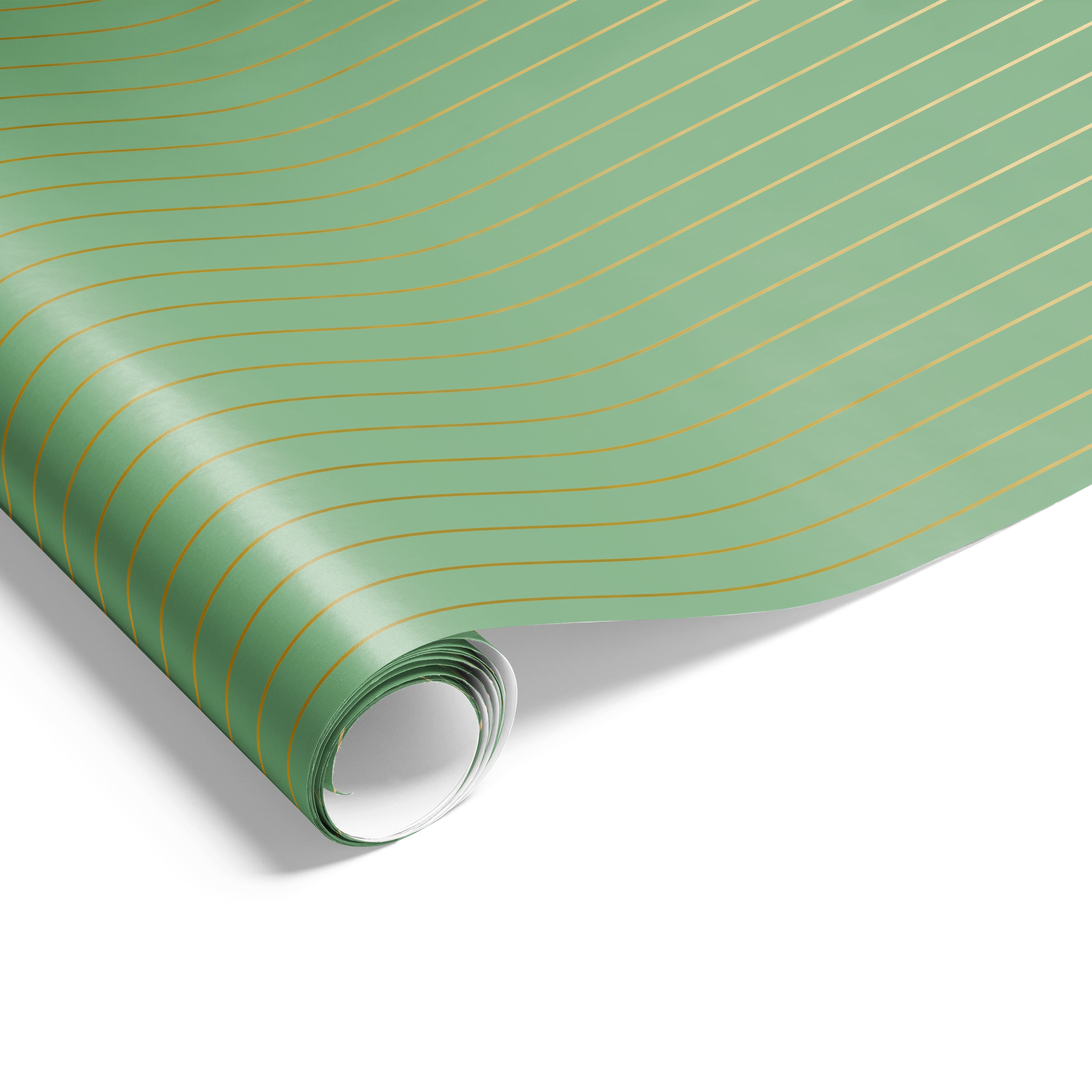 Pinstripes Wrap Sage Gold