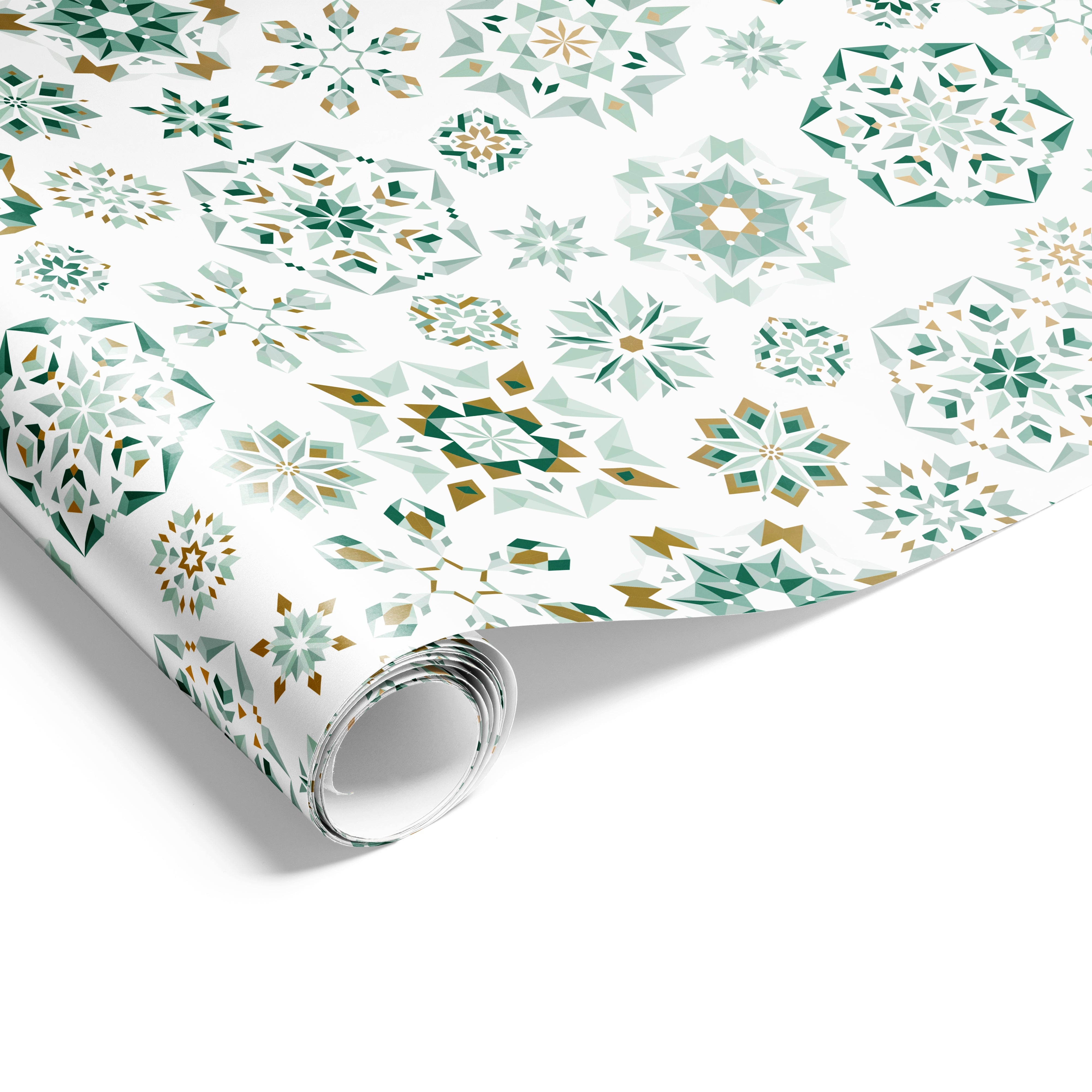 Xmas Kaleidoscope Wrap Rivergum Gold