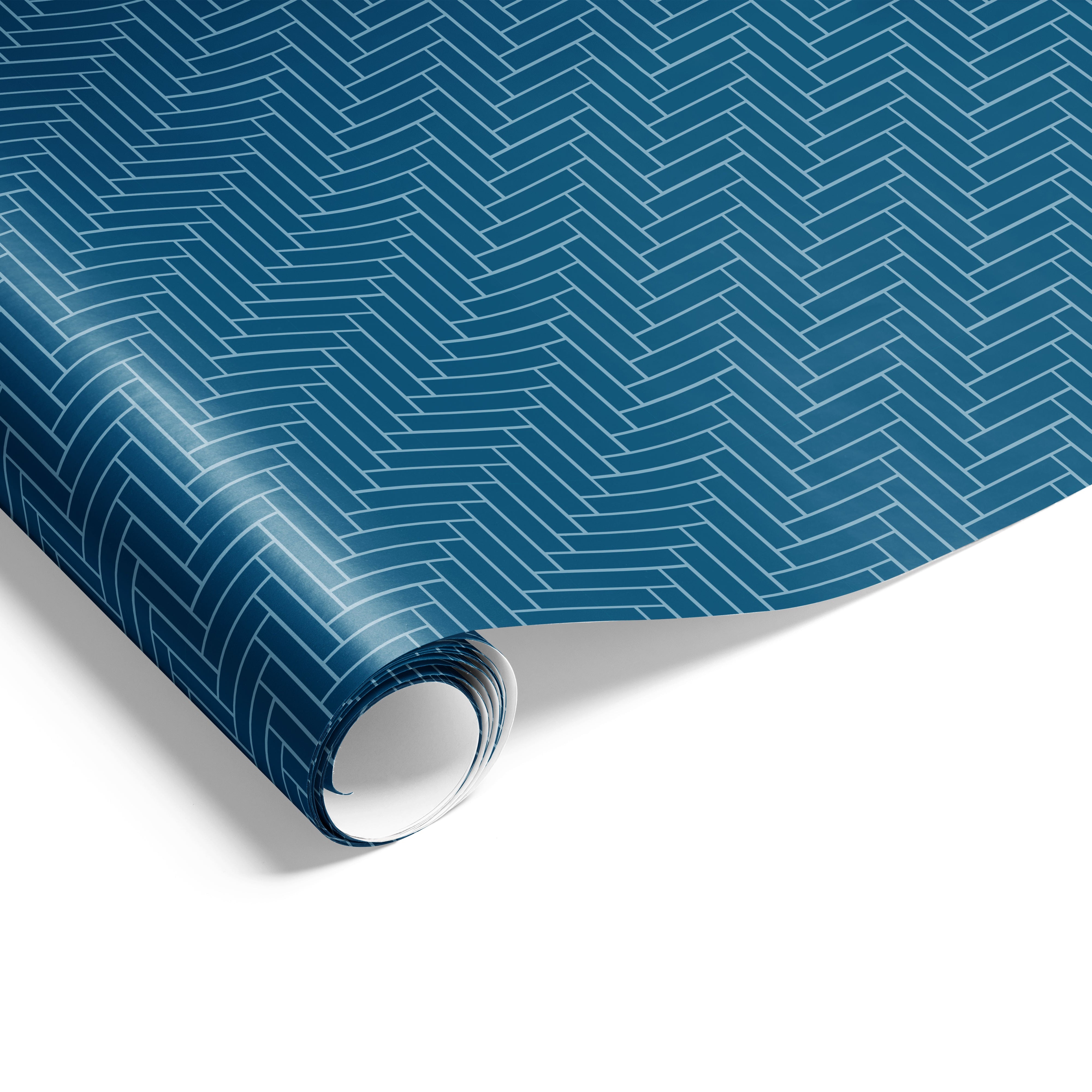 60cm Basket Weave Wrap Navy