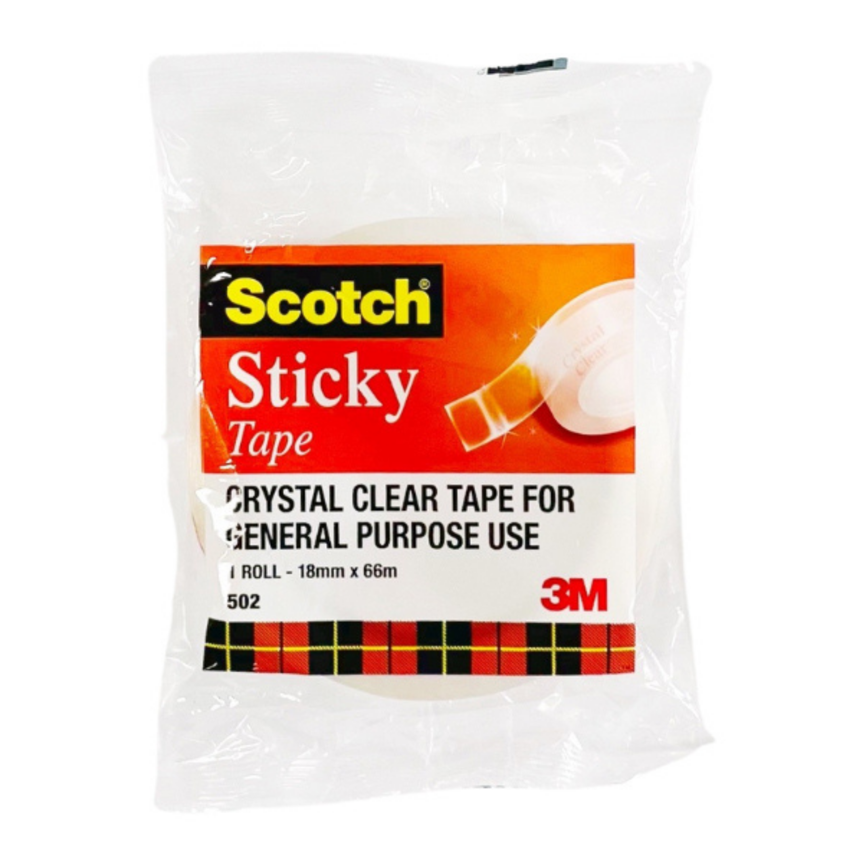 Scotch Tape 18mm x 66mtr Clear Tape