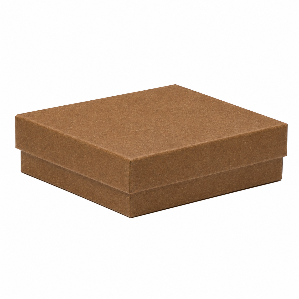 Cotton Fill Box Natural Kraft 89x89x25mm - 100/ctn