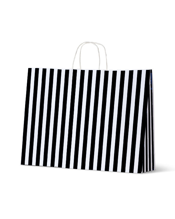 Cafe Stripe Midi Boutique Black - 100/ctn