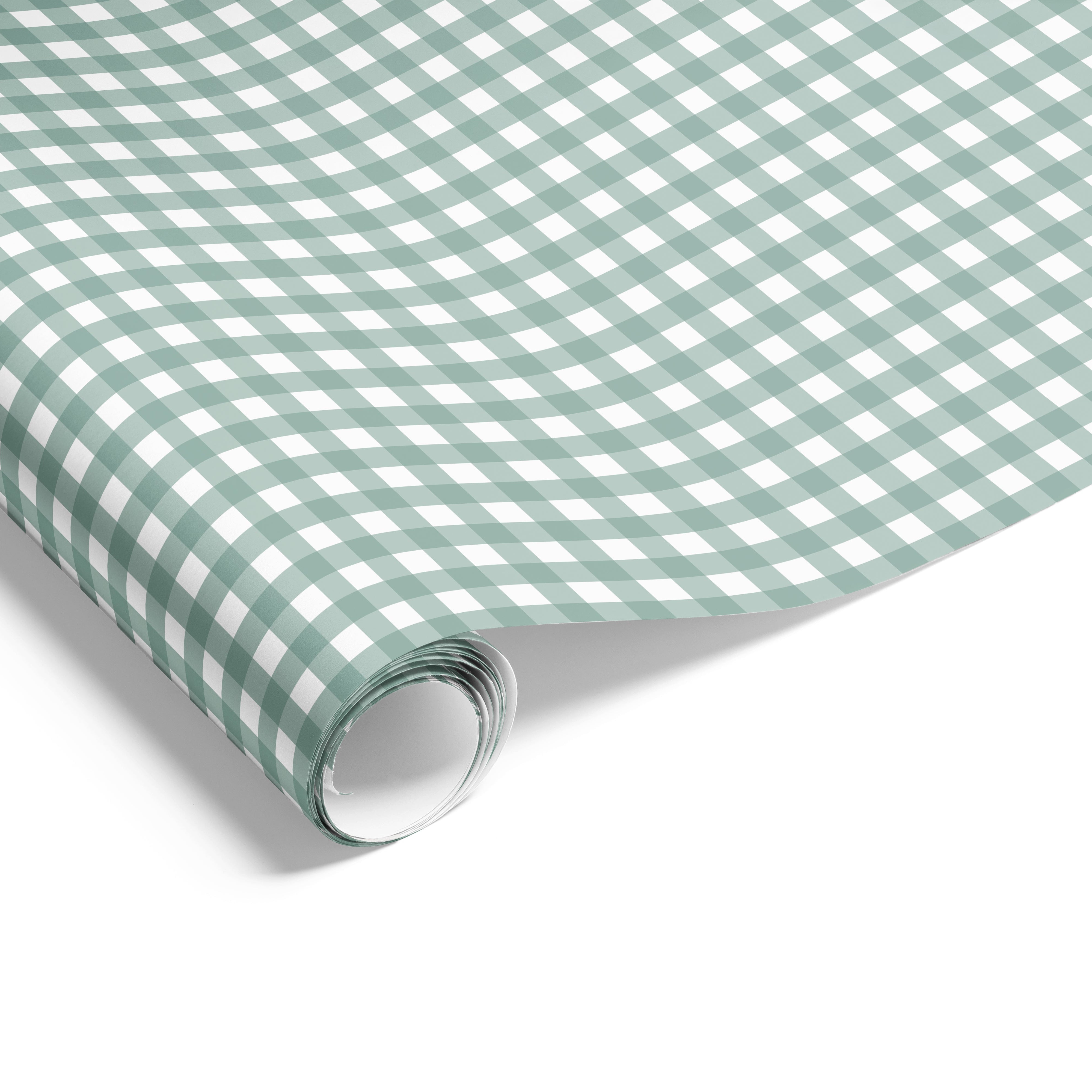 Gingham Check on Matte Rivergum