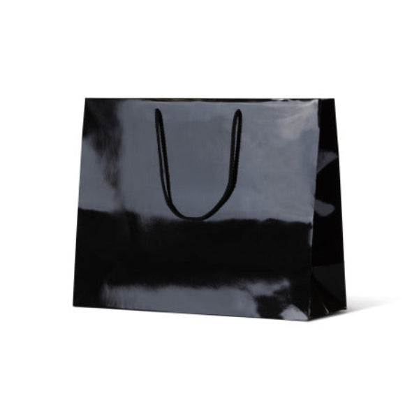Laminated Gloss Madison Black Paper Bag - 50/ctn