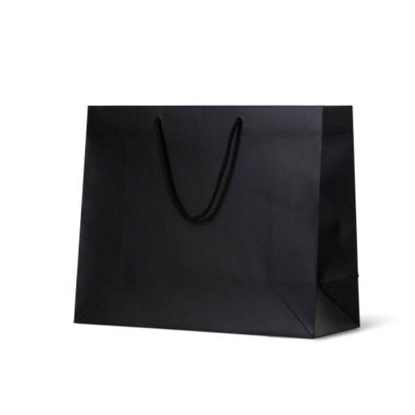 Laminated Matte Madison Black Paper Bag - 50/ctn