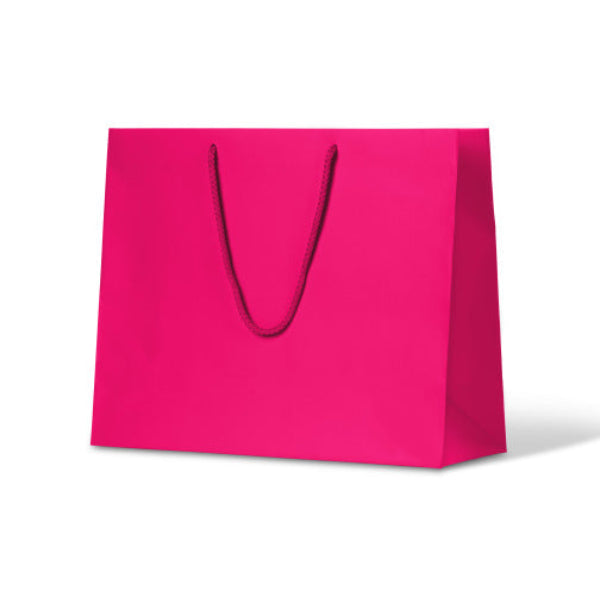 Laminated Matte Madison Hot Pink Paper Bag 50/ctn