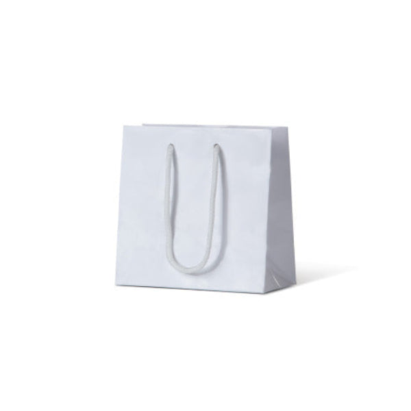 Laminated Gloss Petite White Paper Bag - 200/ctn