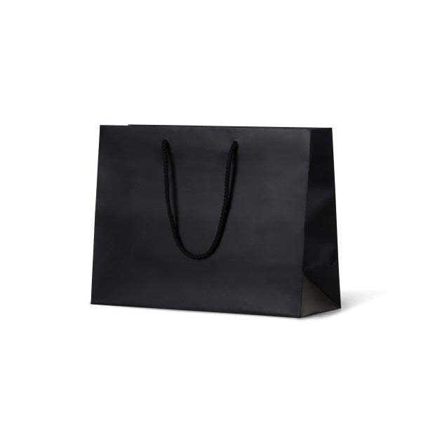 Laminated Matte Ruby Black Paper Bag - 100/ctn