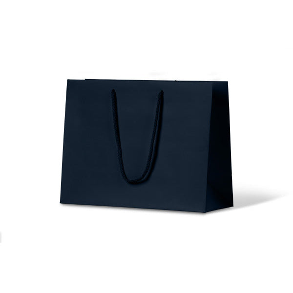 Laminated Matte Ruby Navy Paper Bag - 100/ctn