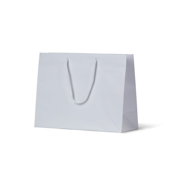 Laminated Matte Ruby White Paper Bag - 100/ctn