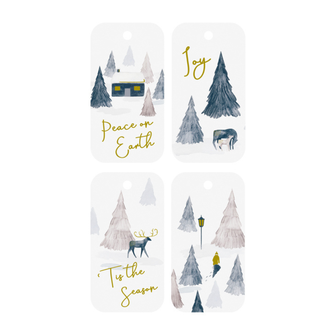 Gift Tags Deer Wood Set - 20/pack