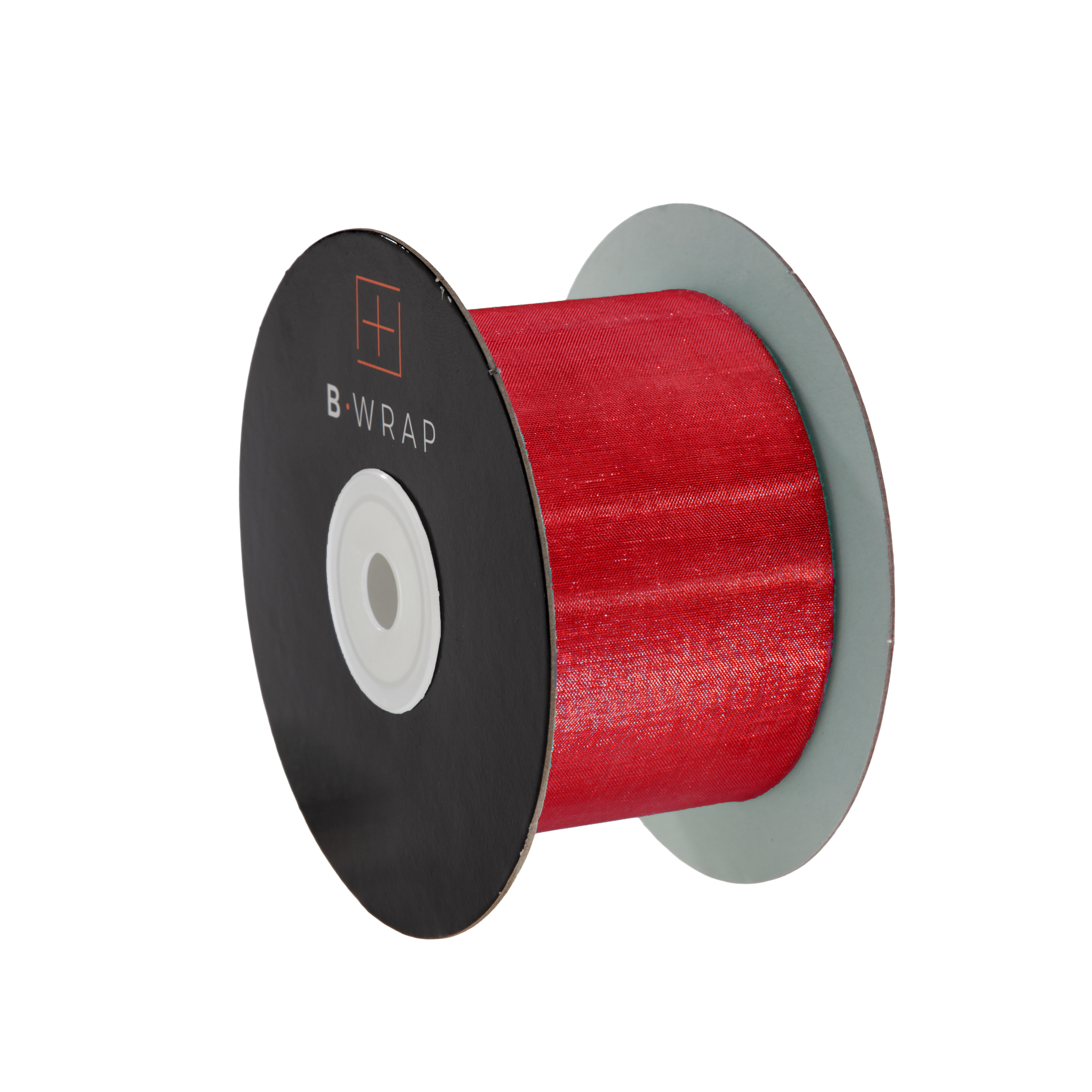 Cut Edge Organza 50mm X 50mtrs Red