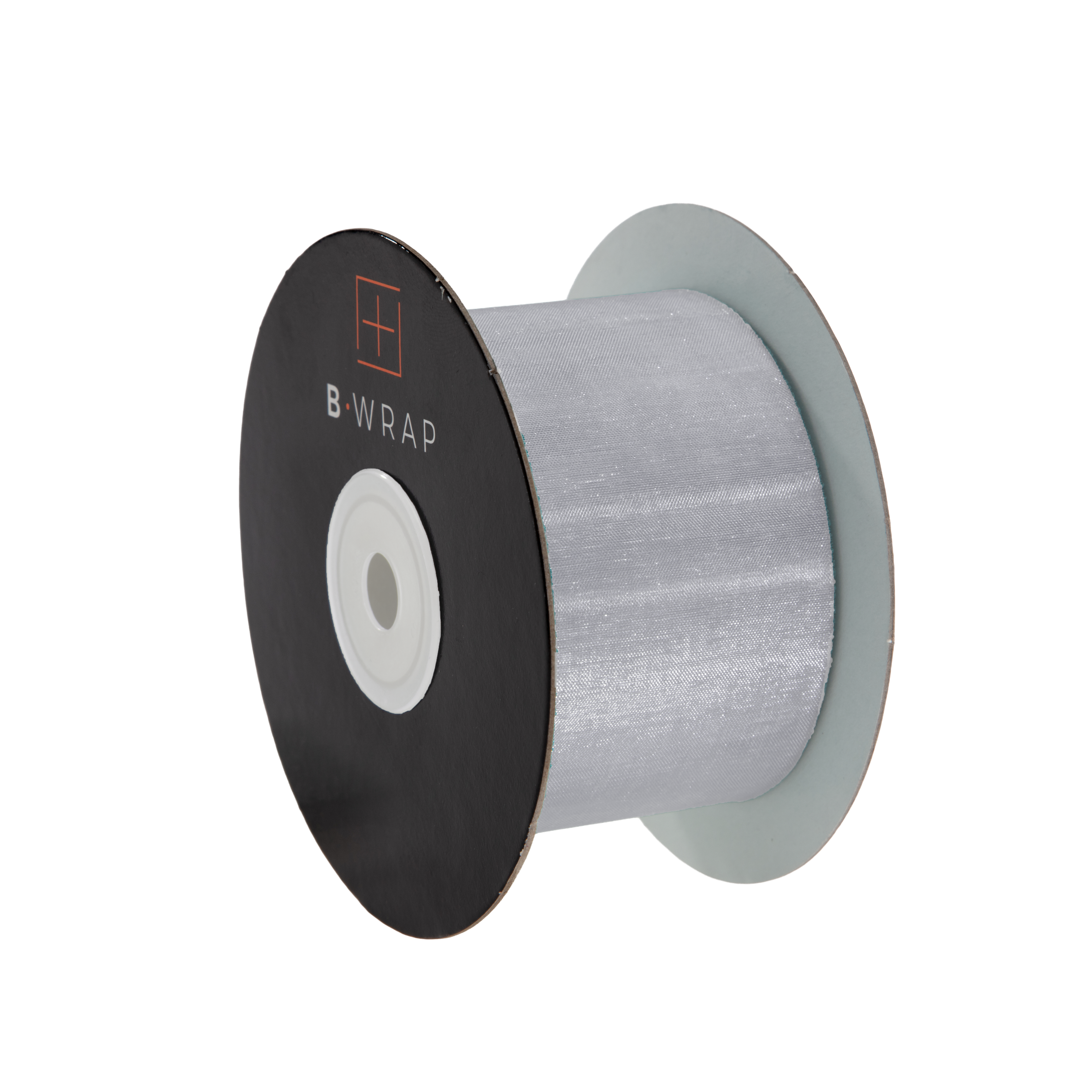 Cut Edge Organza 50mm X 50mtrs Silver