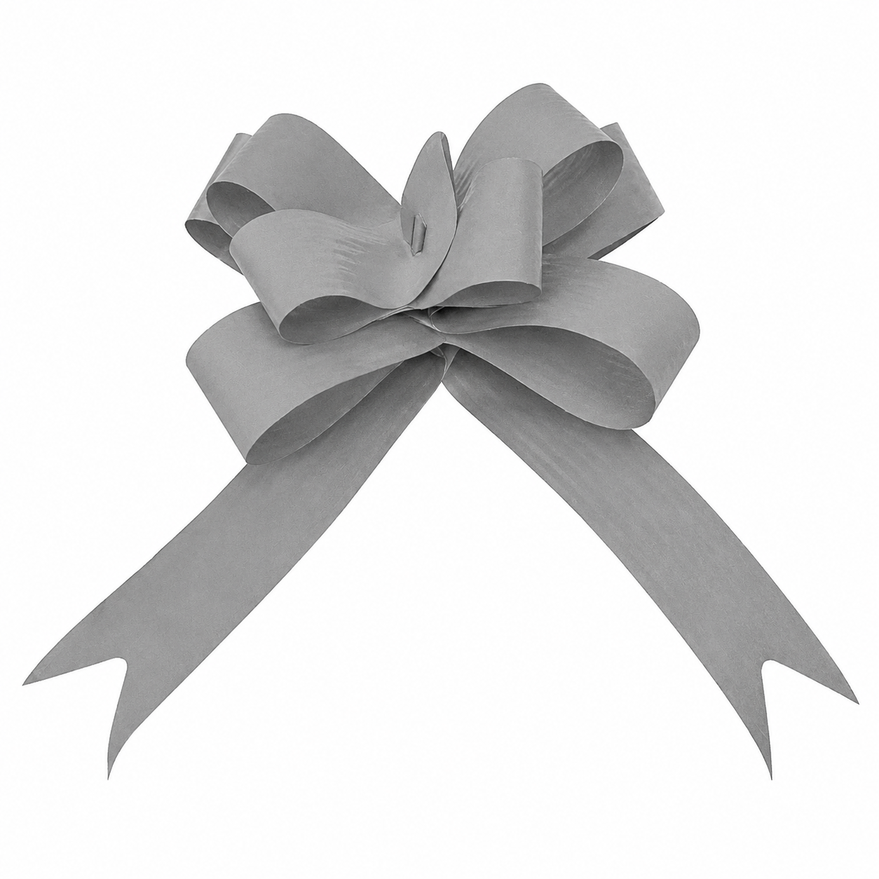 Matte Pull Bows 19mm X 100 Pieces Silver
