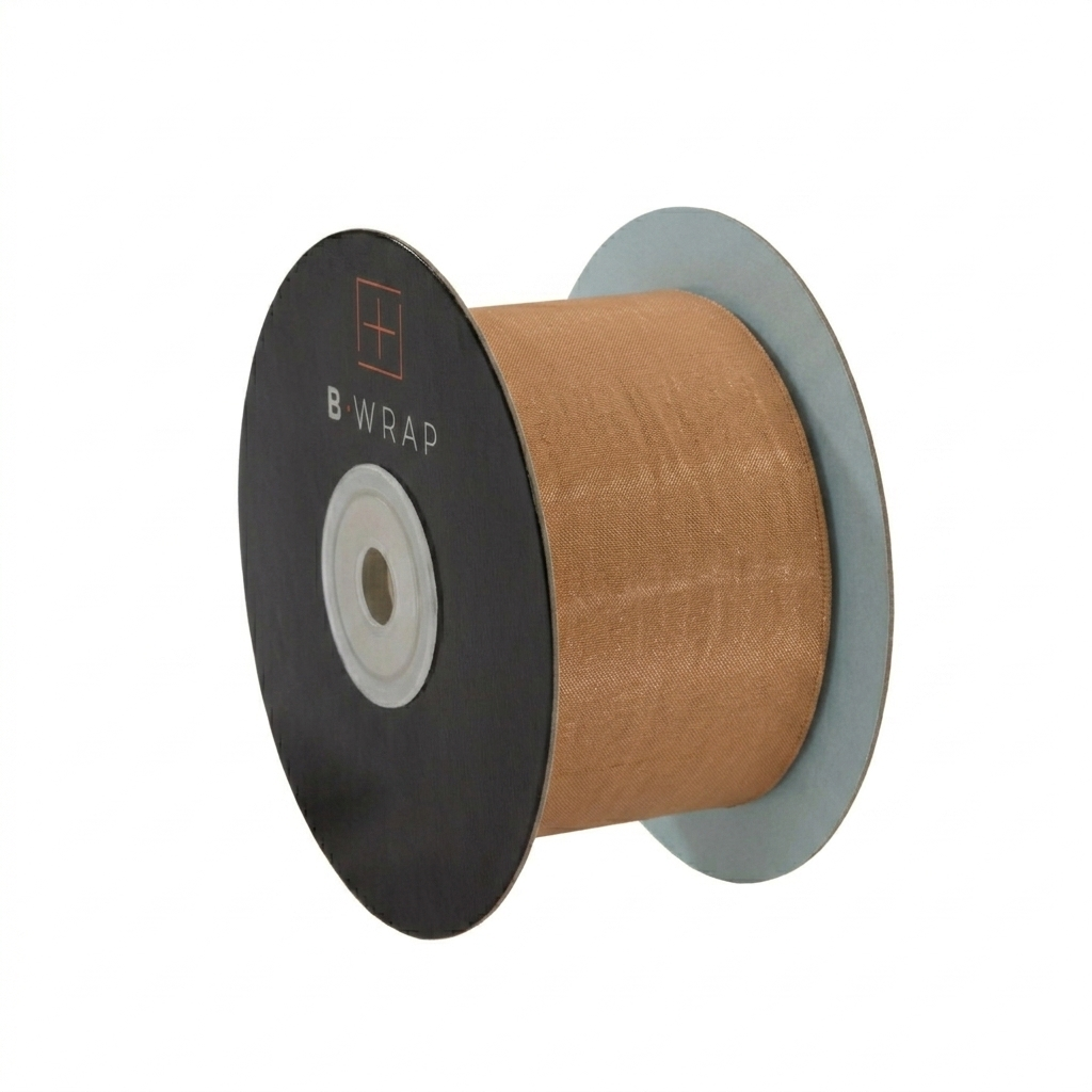 Cut Edge Organza 50mm X 50mtrs Cappucino