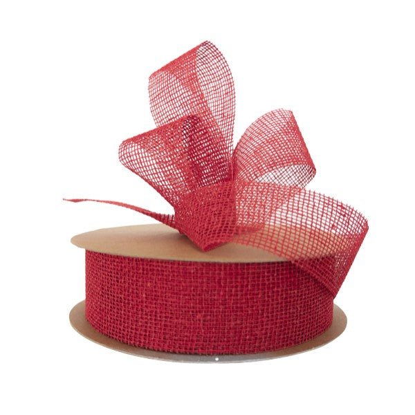 Cotton Raw Mesh 40mm X 20m Red