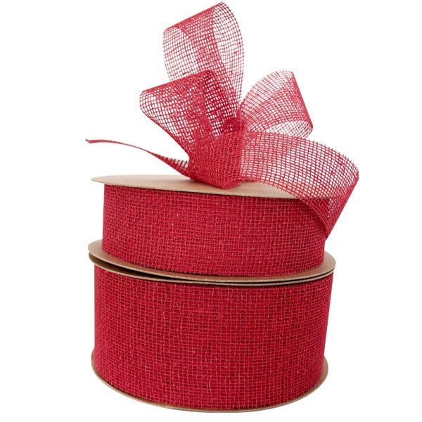 Cotton Raw Mesh Wide 65mm X 20m Red