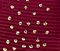 Grosgrain Gold Dots Burgundy 20mm X 20mtrs