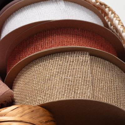Cotton Raw Mesh Ribbon