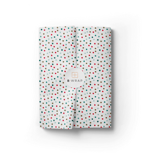 Polka Dots Tissue Paper Green Red Gold