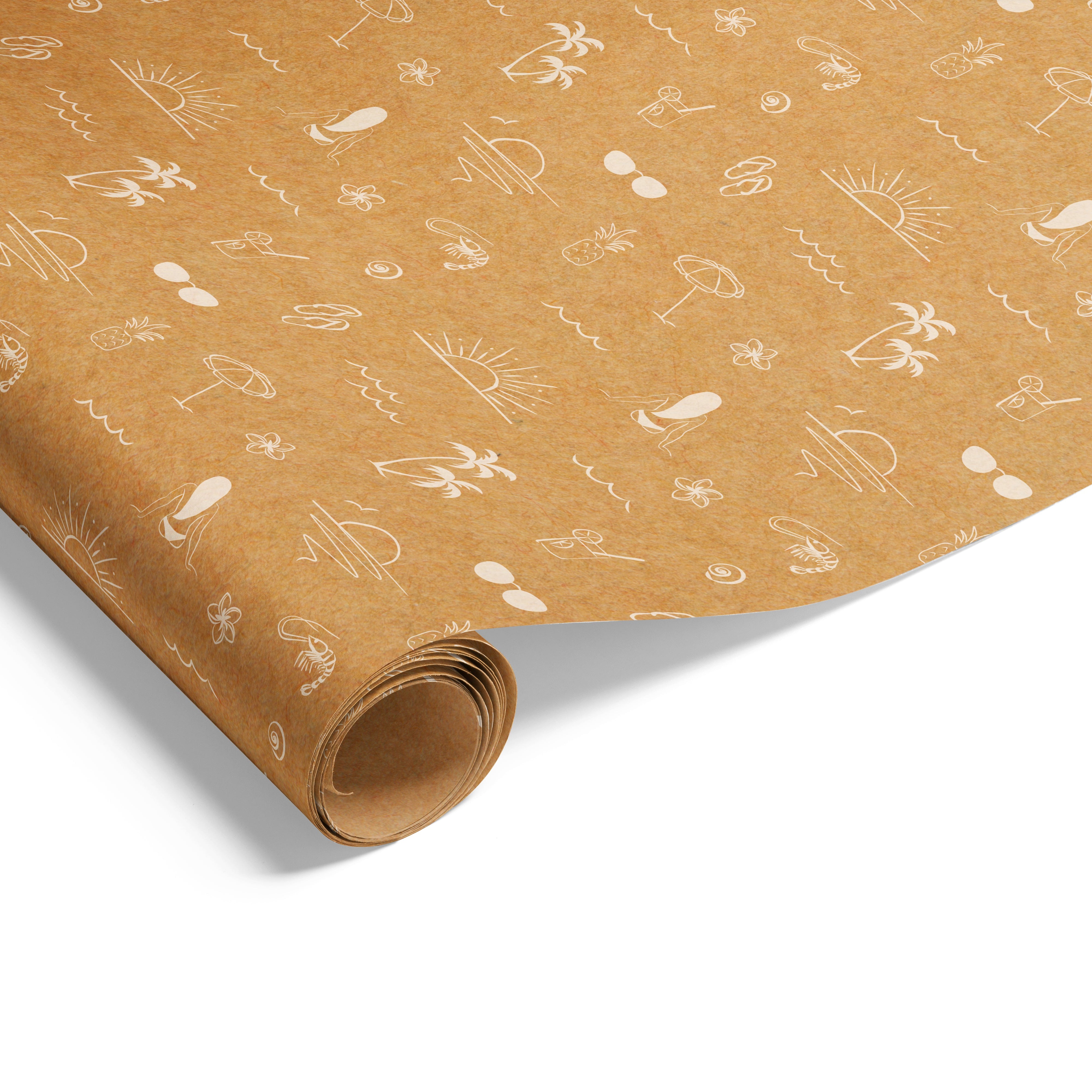 Summer Vibes on Kraft Wrap White