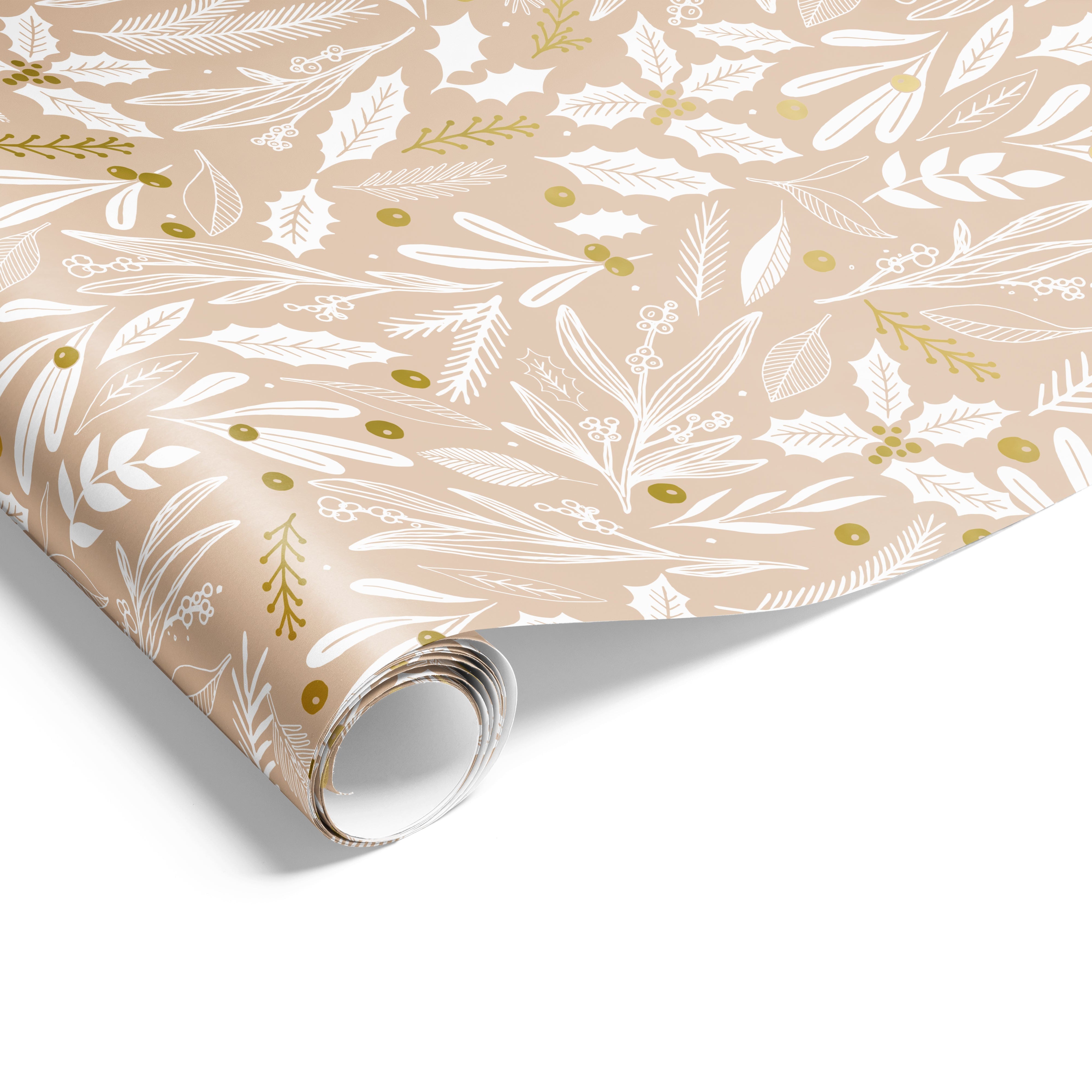 Mistletoe Wrap Beige Gold