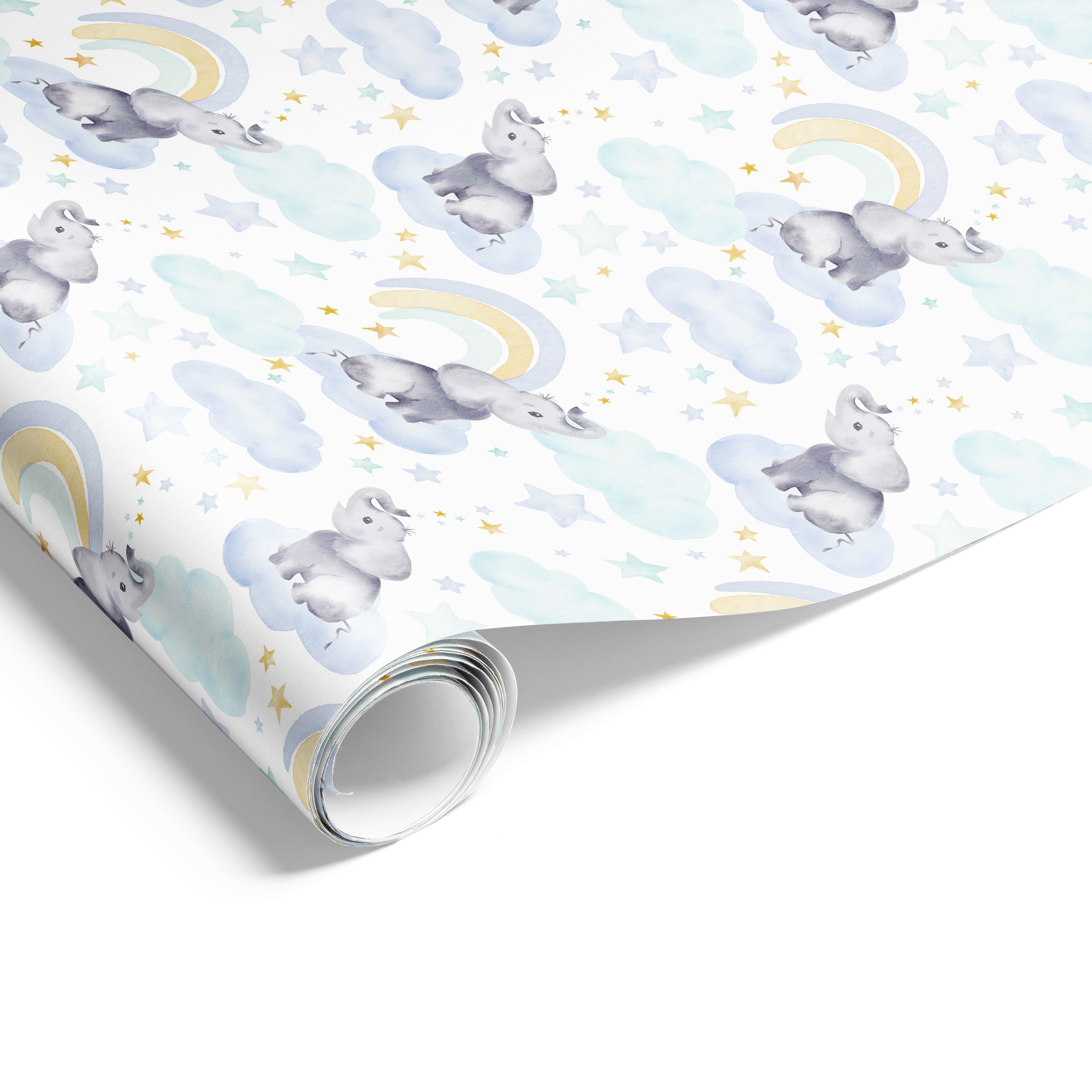 Baby Clouds Wrap Blue