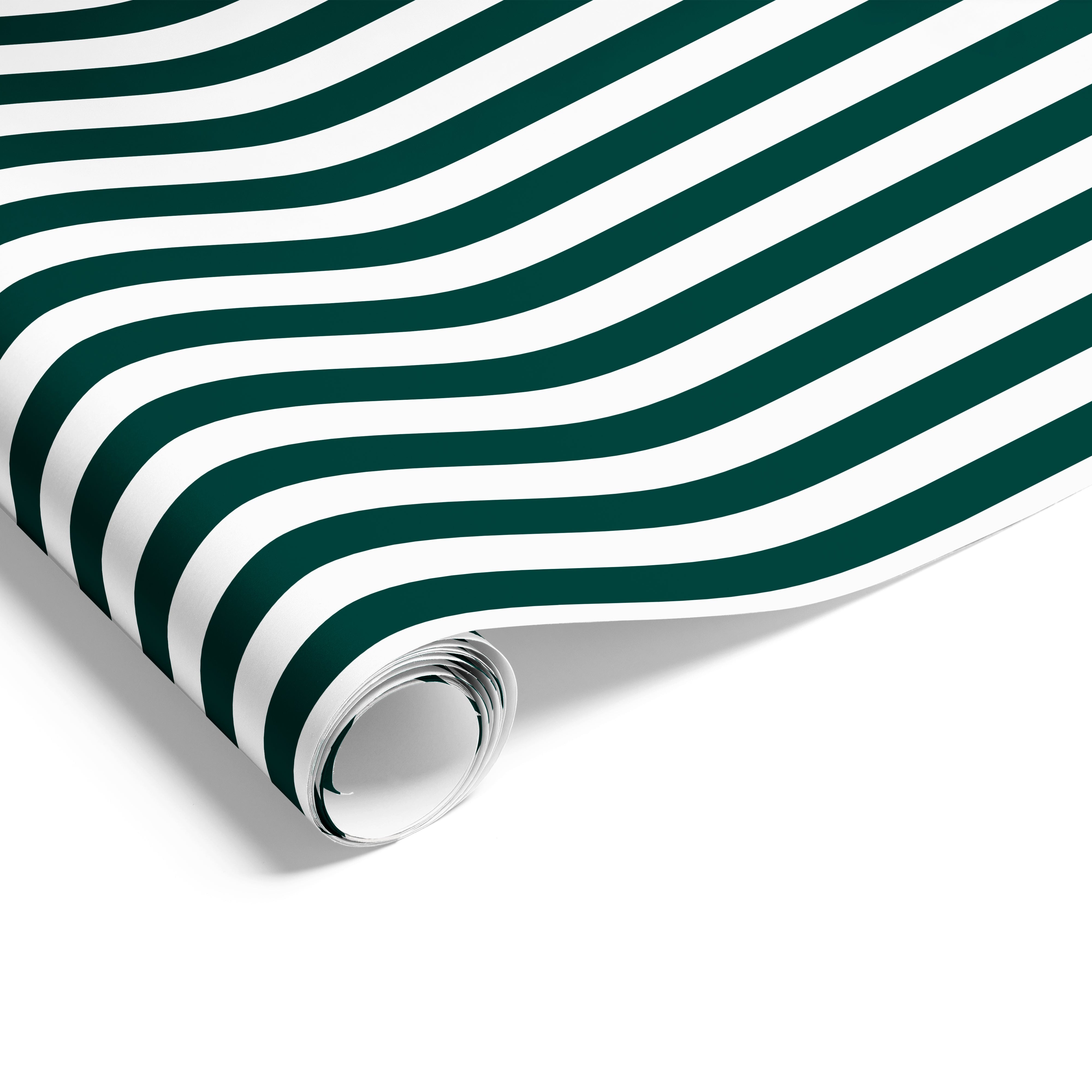 Cafe Stripe on Matte Hunter Green