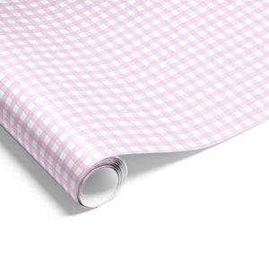 Gingham Check on Matte Wrap PPink