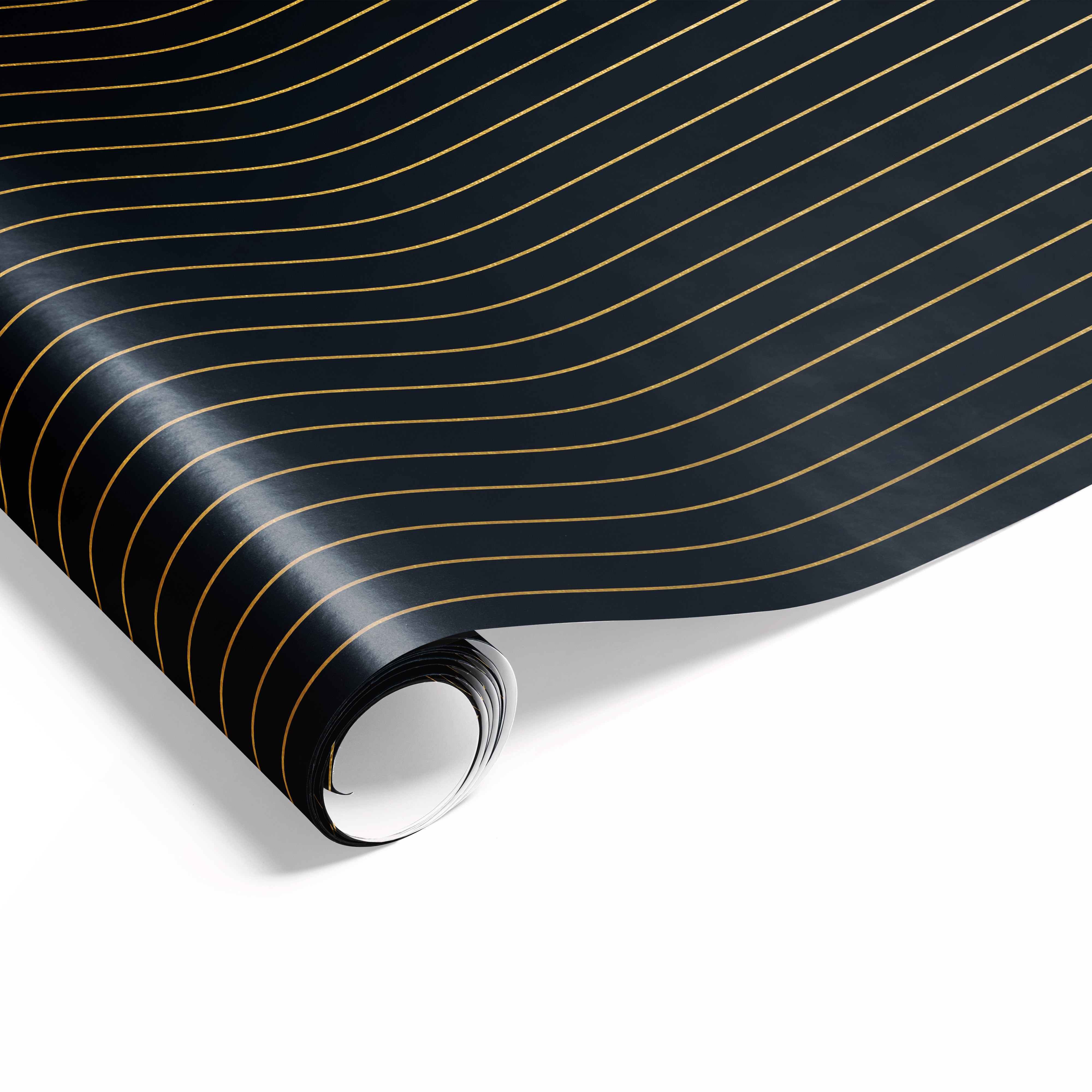 Pinstripes Wrap Black Gold