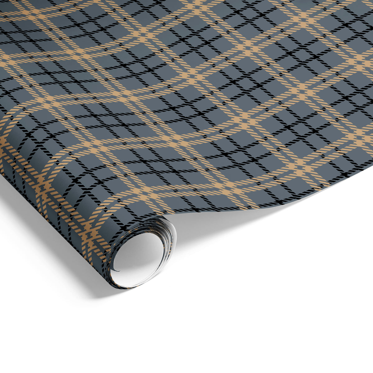 Classic Plaid on Matte Wrap Charcoal