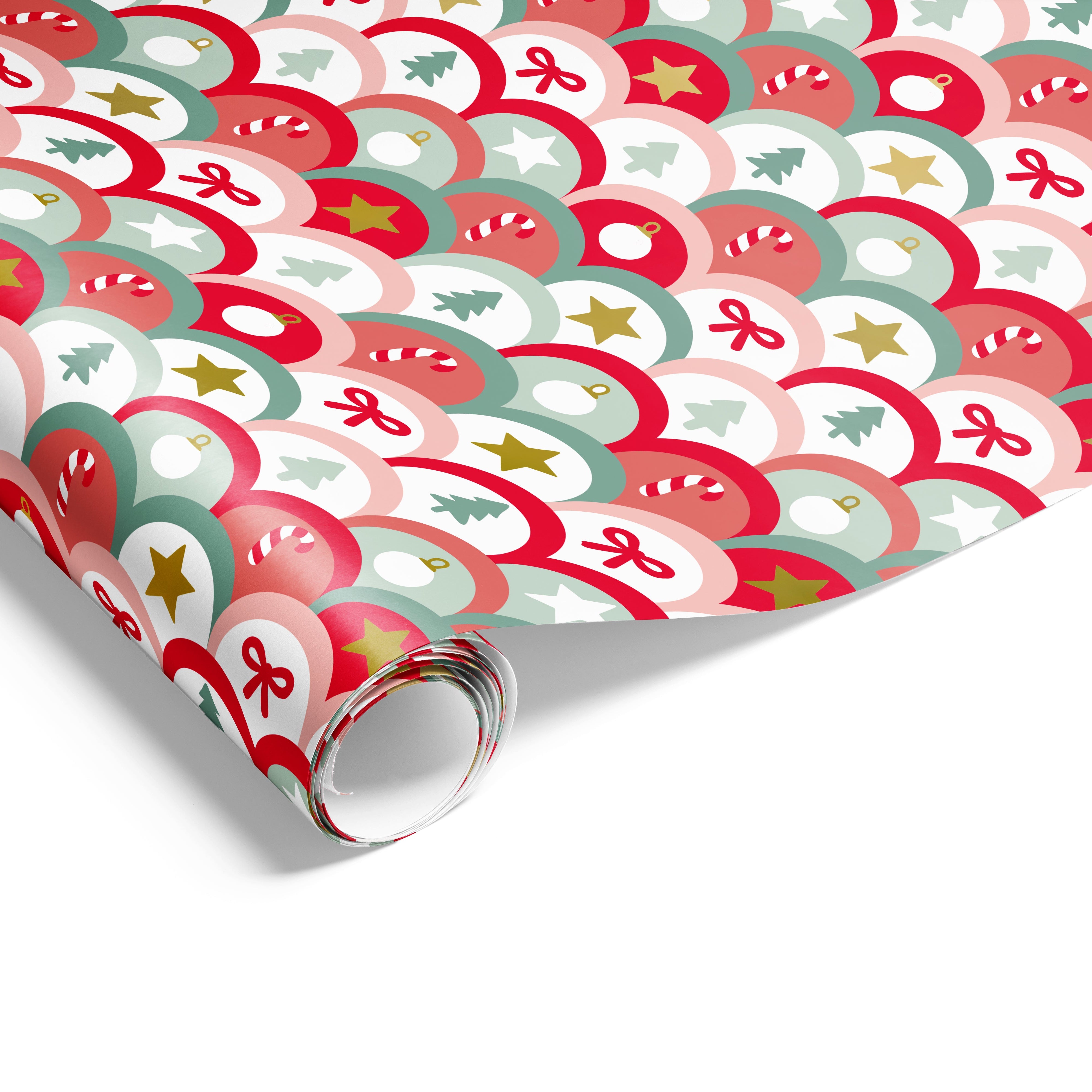 Festive Scallop Wrap Red Gum