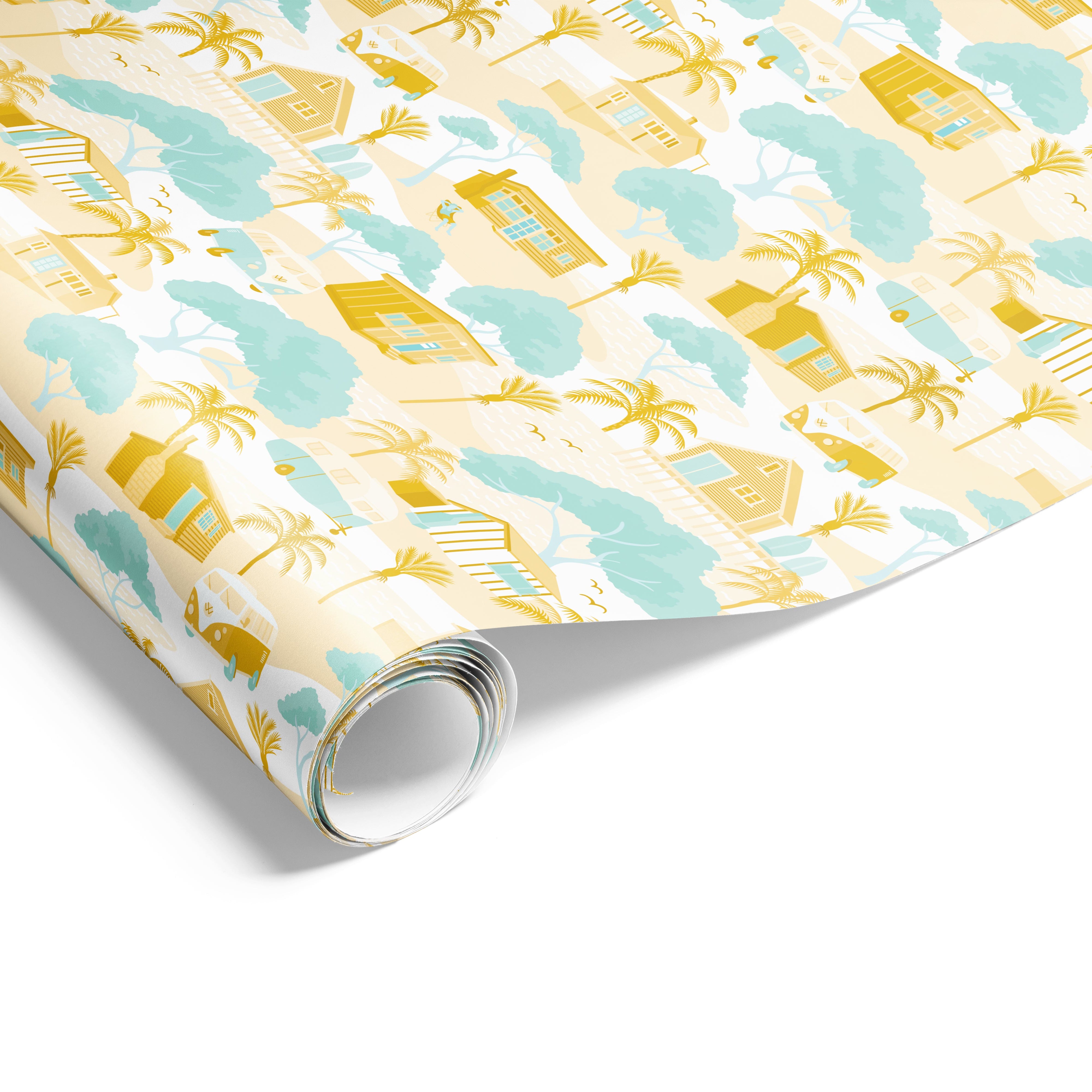 60cm Holiday Wrap Mustard Mint