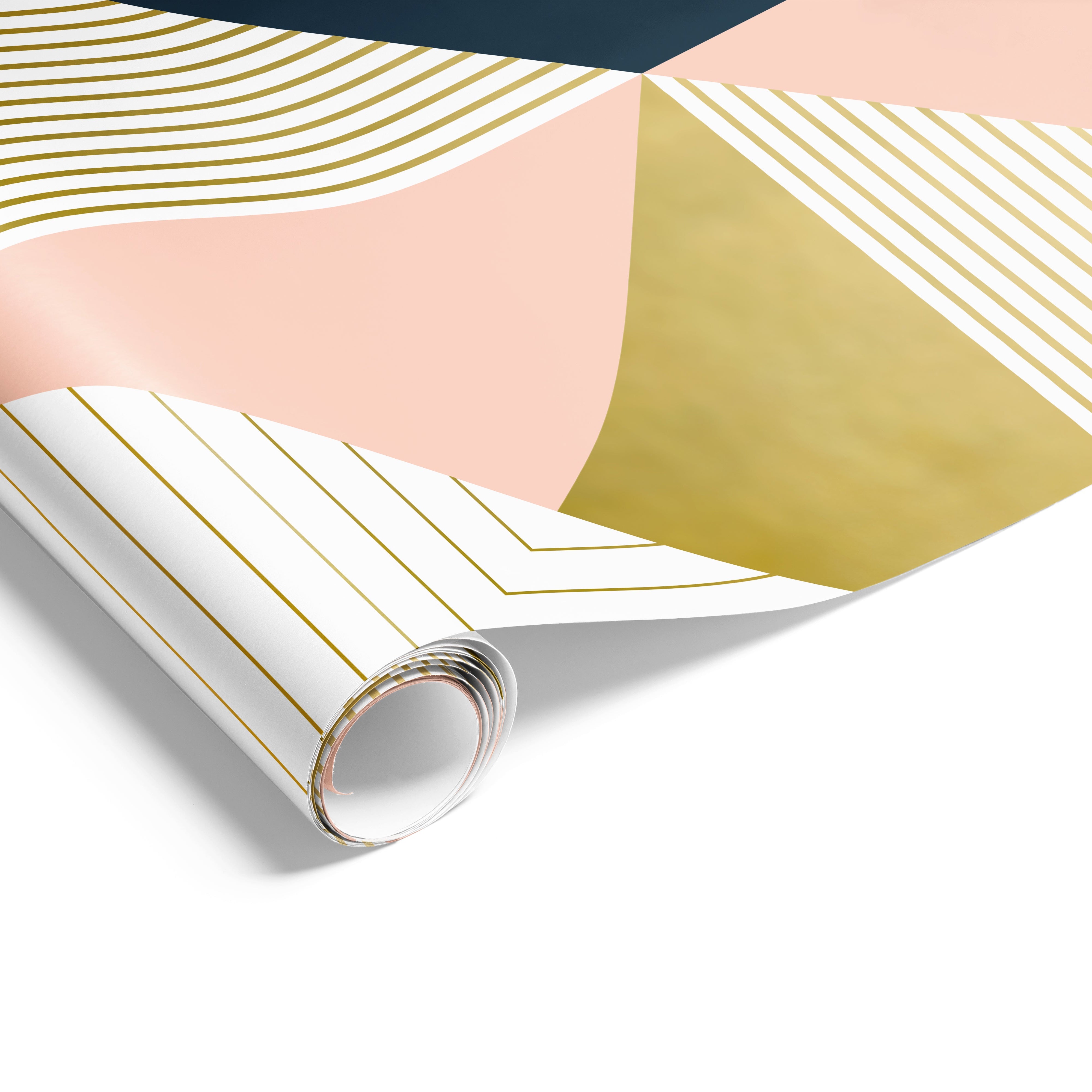 Geo Splice Wrap Apricot Slate Gold