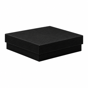 Cotton Fill Box Black Kraft 89x140x25mm - 100/ctn