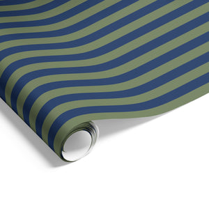 Two Colour Stripe on Matte EGreen/Navy