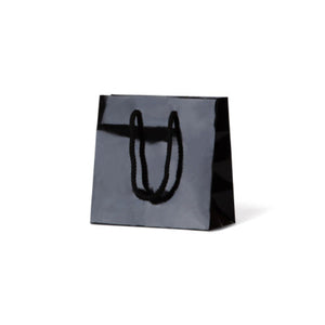 Laminated Gloss Petite Black Paper Bag - 200/ctn