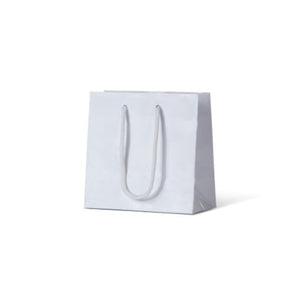 Laminated Gloss Petite White Paper Bag - 200/ctn