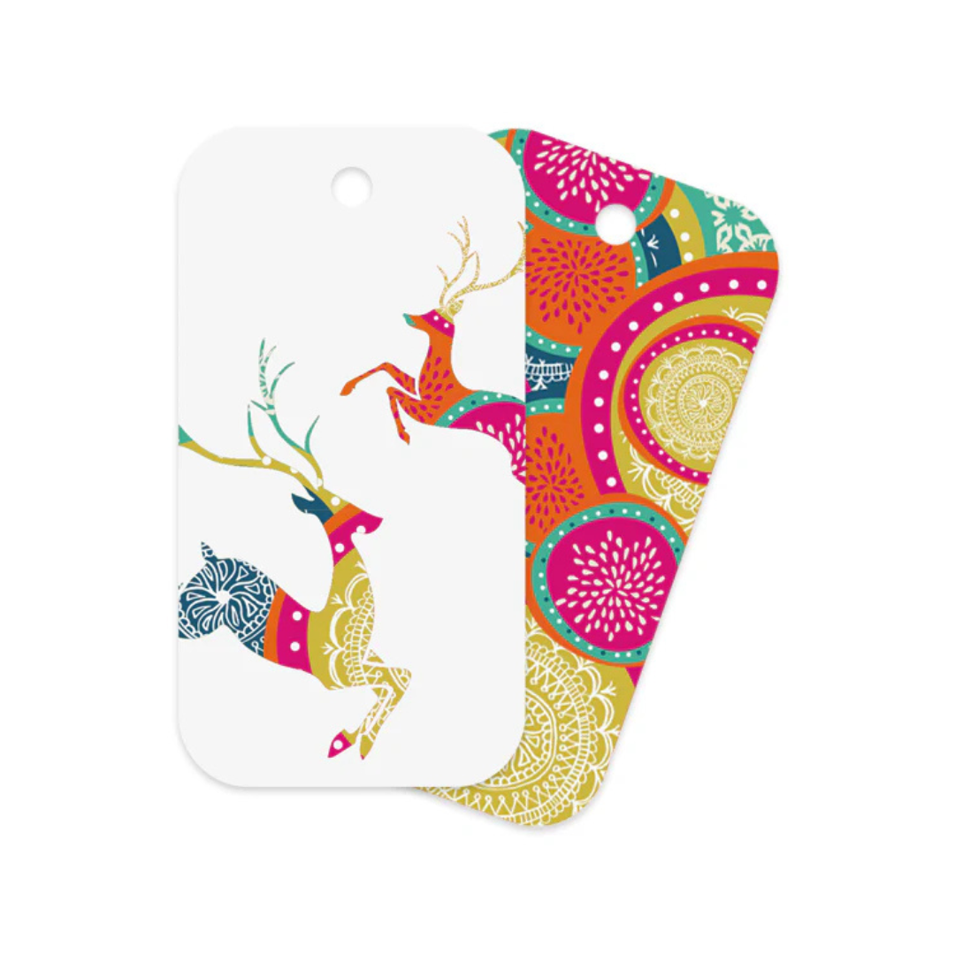 Gift Tags Bright Reindeer Set - 20/pack