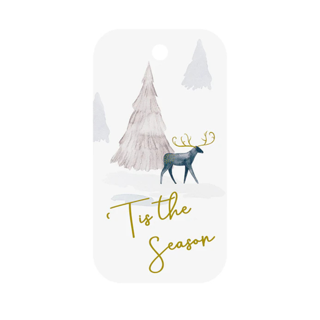 Gift Tags Deer Wood Set - 20/pack