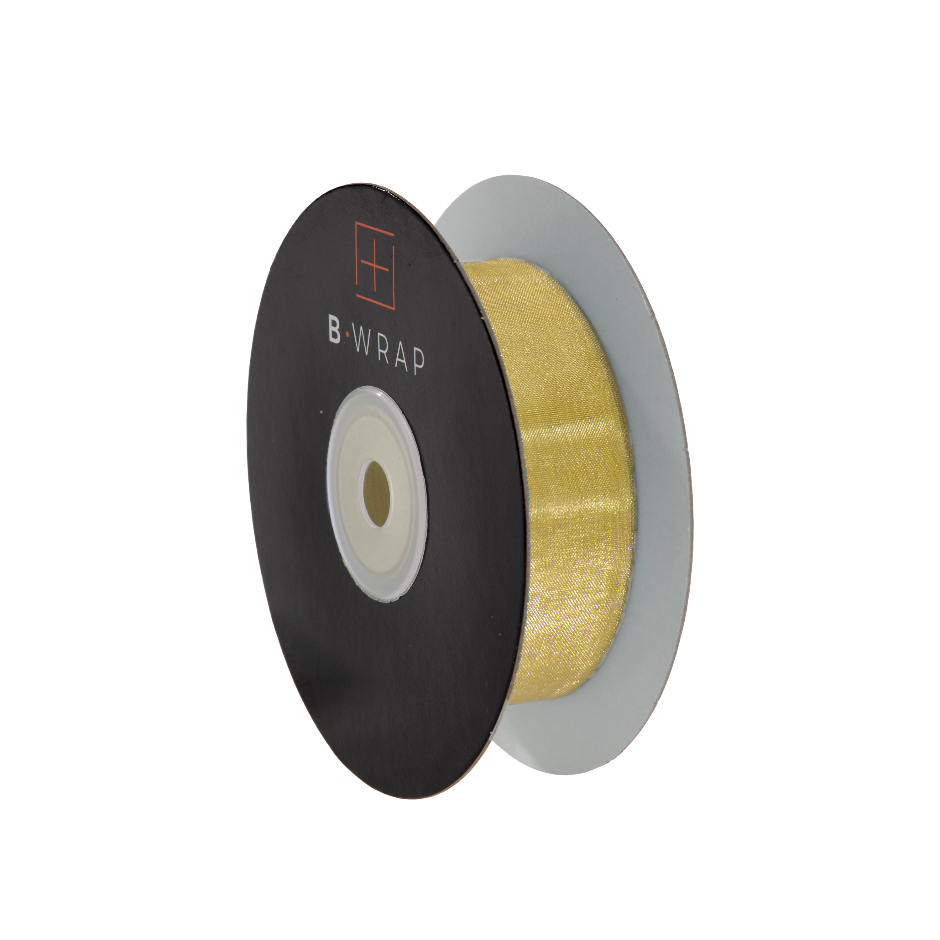 Cut Edge Organza 25mm X 50mtrs Gold