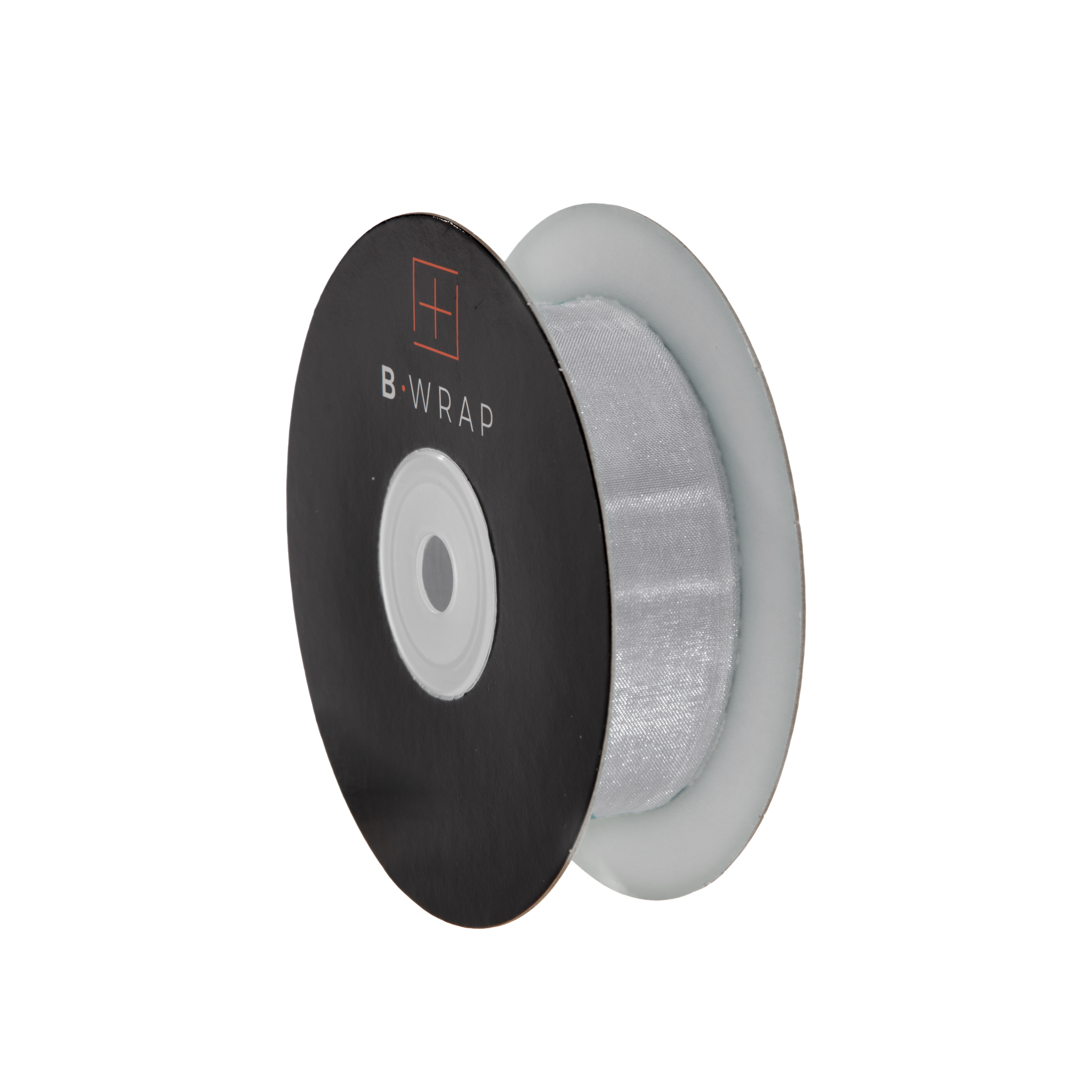 Cut Edge Organza 25mm X 50mtrs Silver