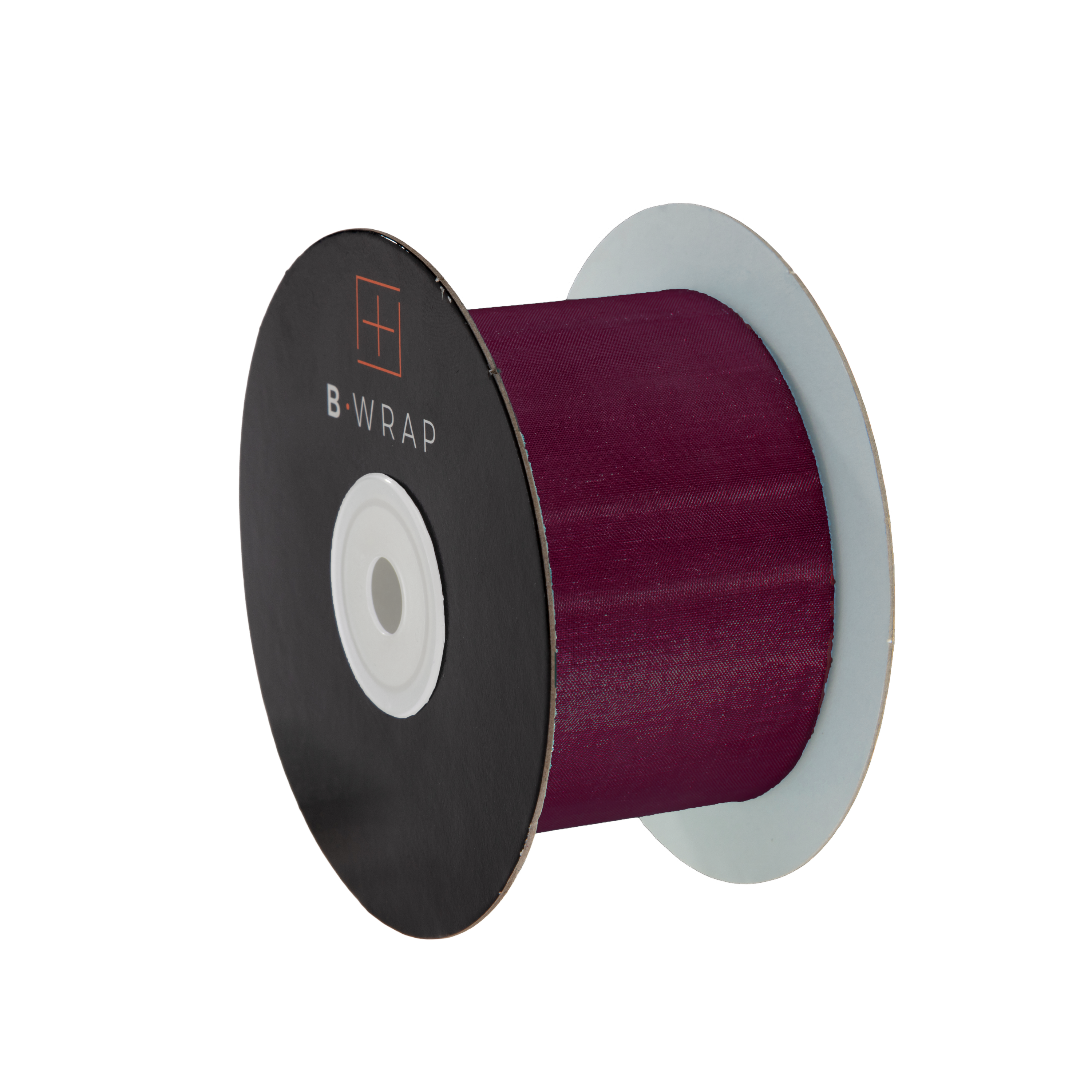 Cut Edge Organza 50mm X 50mtrs Burgundy