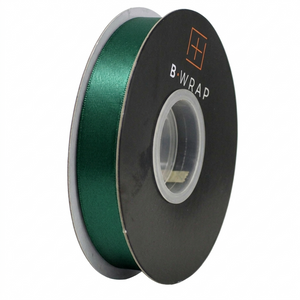 Double Sided Satin 25mm X 30mtrs Hunter Green