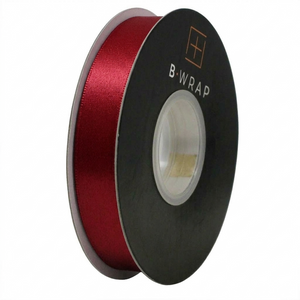 Double Sided Satin 25mm X 30mtrs Red