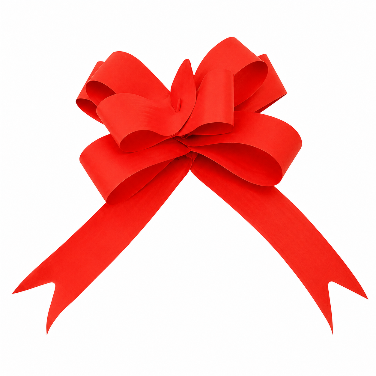 Matte Pull Bows 19mm X 100 Pieces Red