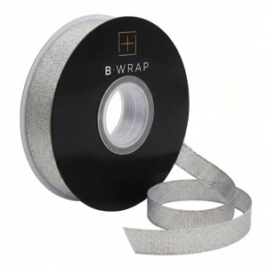 Metallic Taffeta 15mm x 25mtrs Silver